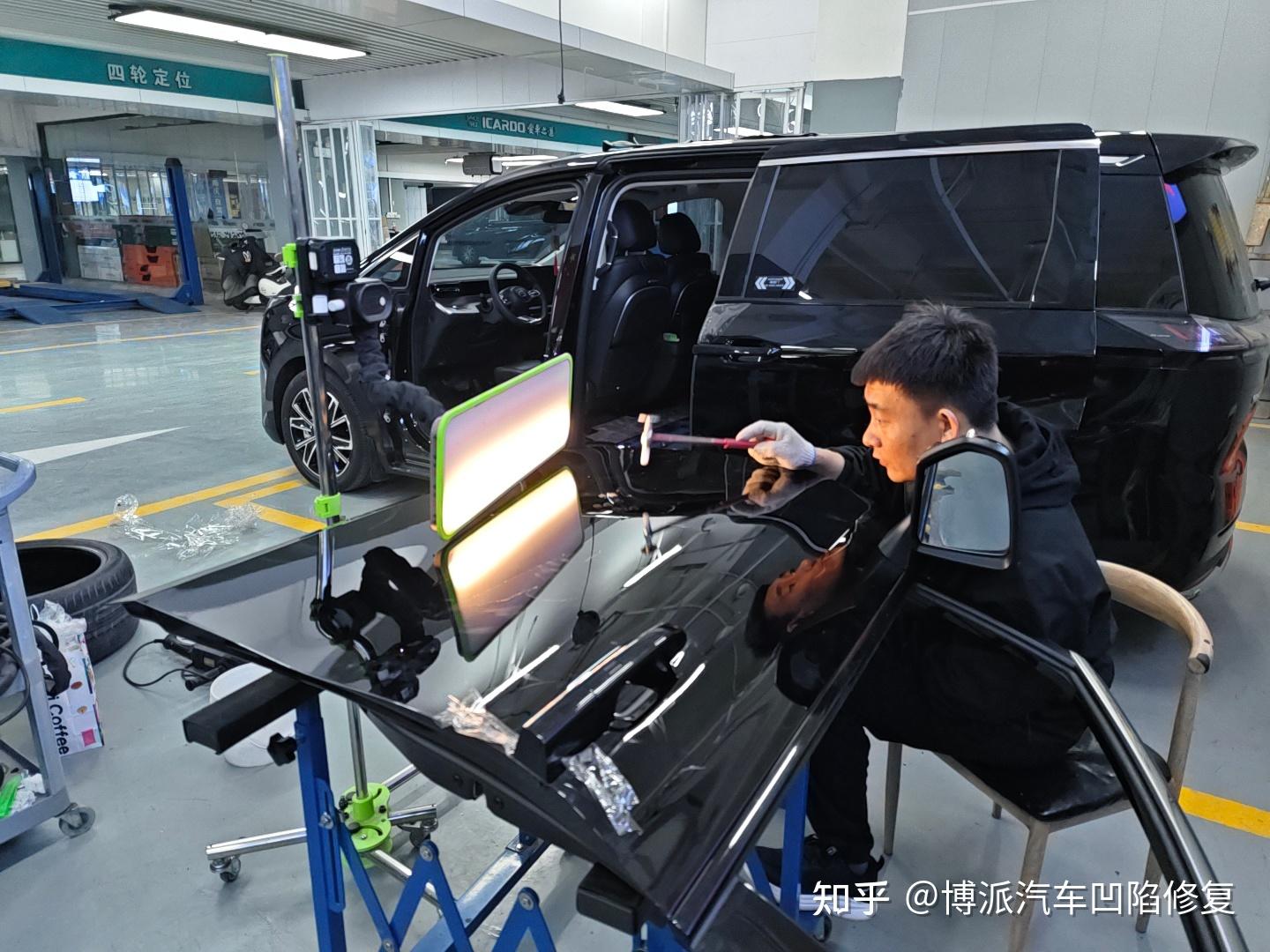 西安车身凹陷免喷漆修复哪家靠谱?来自博派汽车凹陷修复客户真实推荐