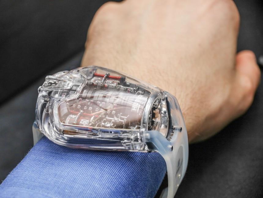 宇舶mp系列905jx0001rt全球限量20透明蓝宝石陀飞轮手表