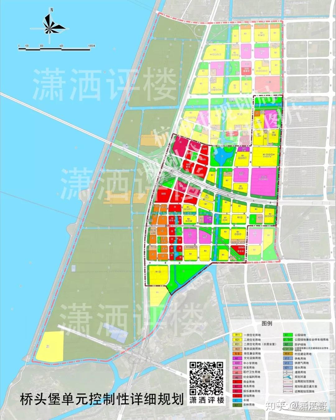 钱塘新区之大江东规划集合中心区河庄义蓬新湾桥头堡单元