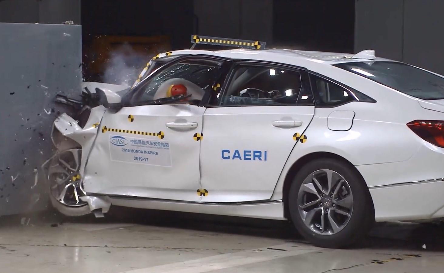 怎么看待中保研发布的2019年度第二批东风本田inspire的碰撞测试?