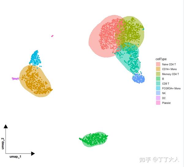 单细胞umap图形美化 - 知乎