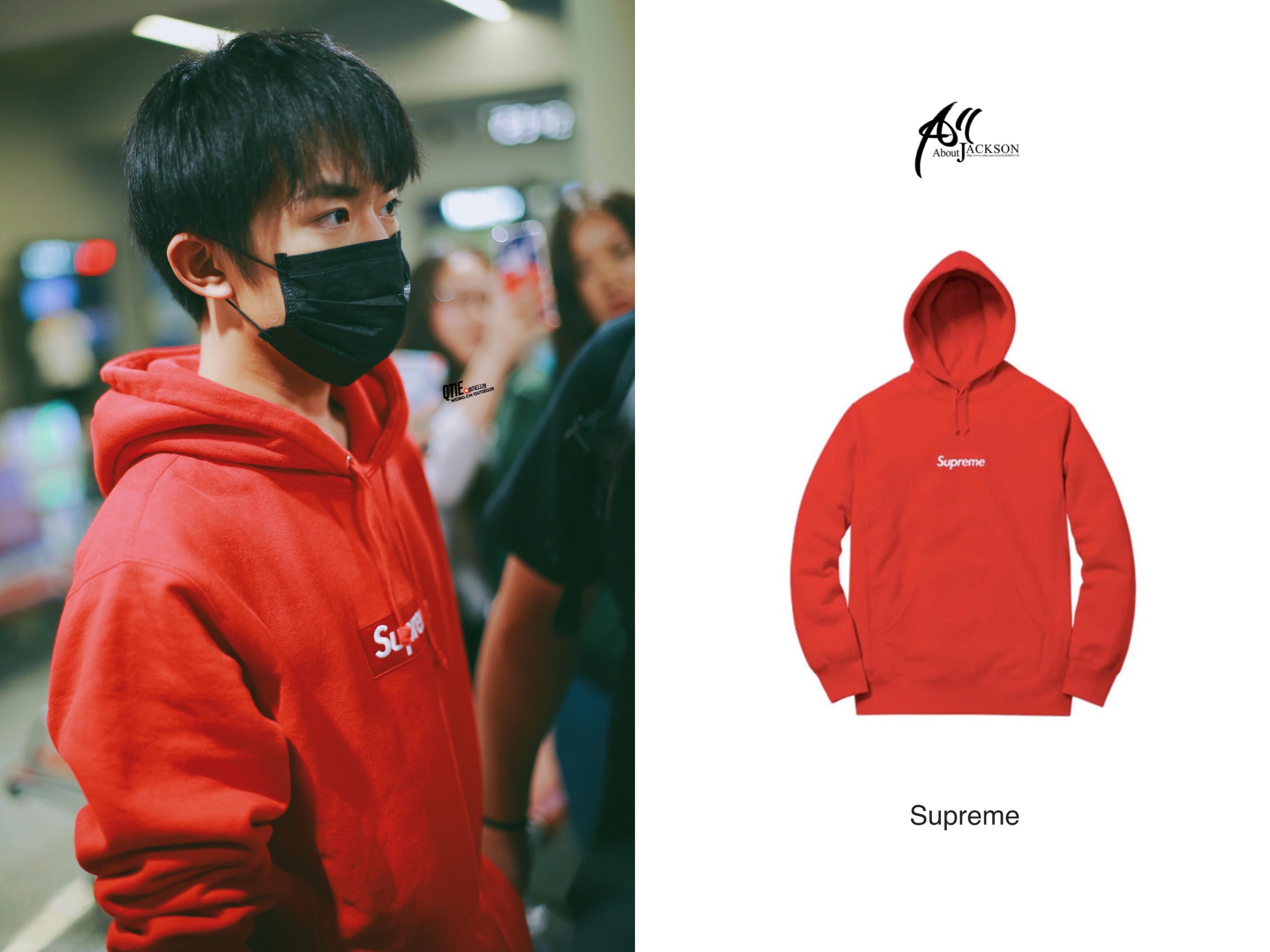 supreme的卫衣贯彻的是"简单的酷"的态度,没有太多花里胡哨的图案,就