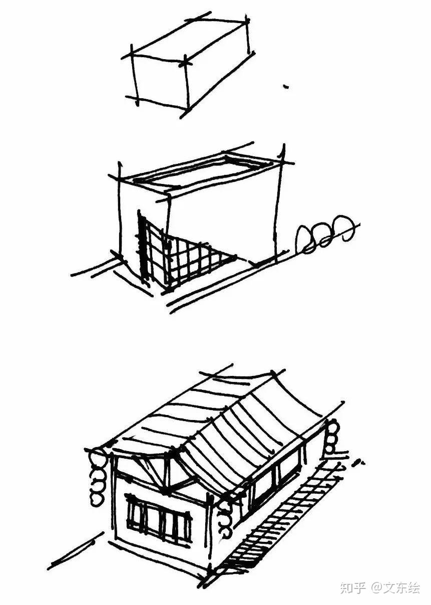 城市規劃快題八講第二講技巧與表達中篇鳥瞰線稿10