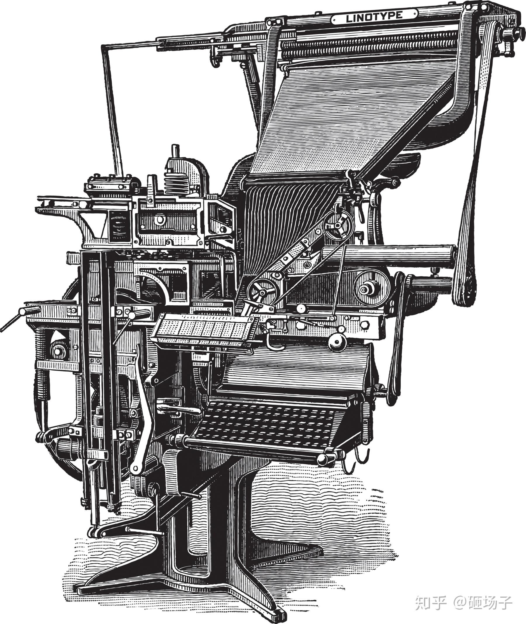 Linotype铅铸排字机 - 知乎