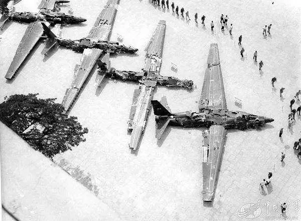 被解放军击落的u2侦察机残骸