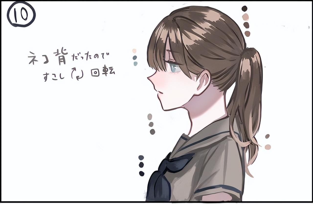 如何画好看的侧脸绘制可爱侧脸的画法诀窍