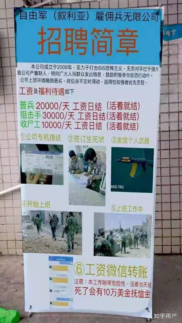 叙利亚招兵暑假工图片