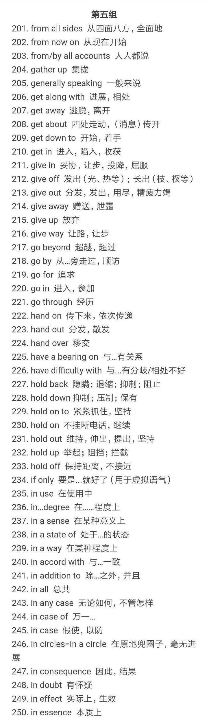 450个四六级和考研英语中最常考的词组 - 知乎