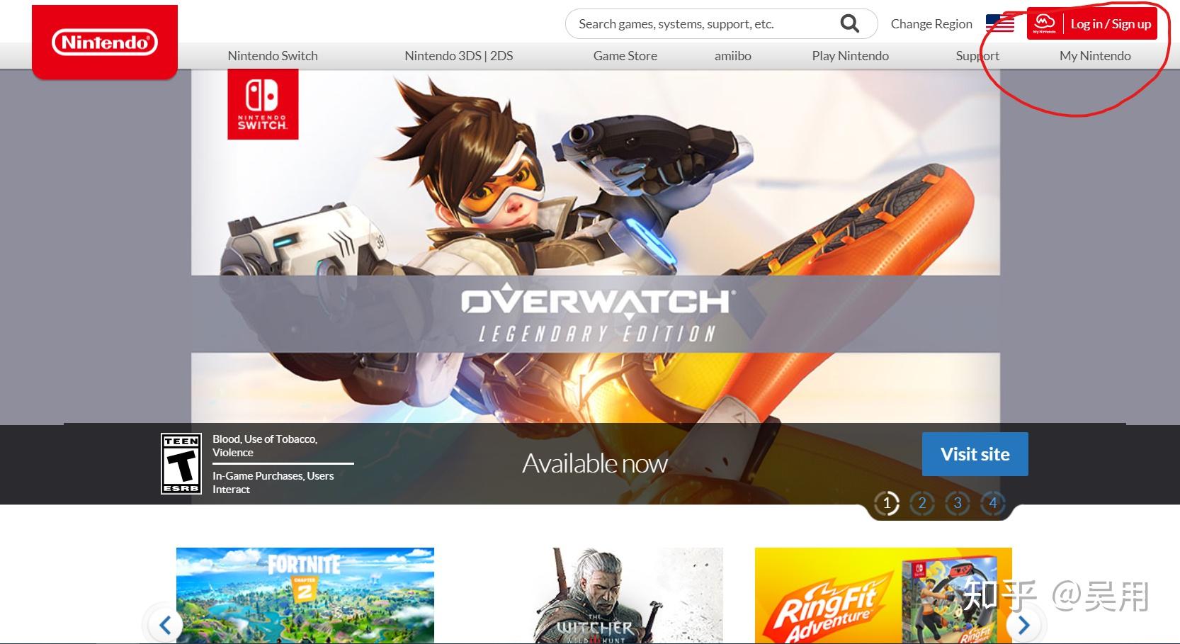 任天堂switch怎么更换地区?