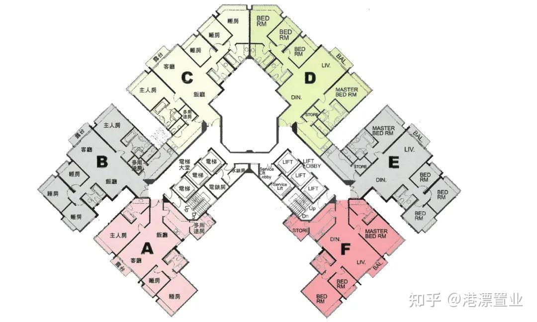 香港豪宅户型图图片