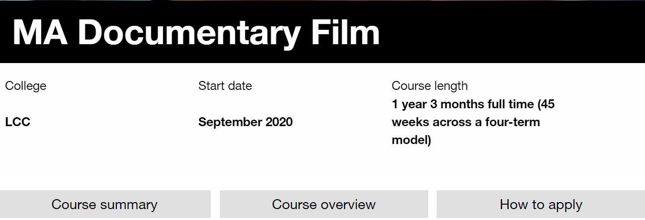 电影专业02 伦敦传媒学院申请与作品集要求 知乎