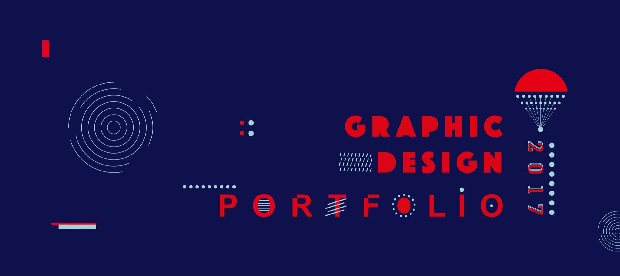 portfolio英文字母进行了字体设计作为作品集封面的主要元素,绘制了