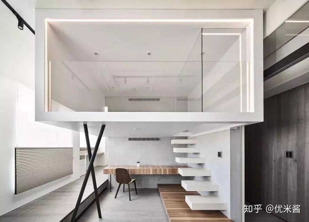 还会影响房间的采光和通风,所以在loft设计中应尽量少用隔断,能开放就