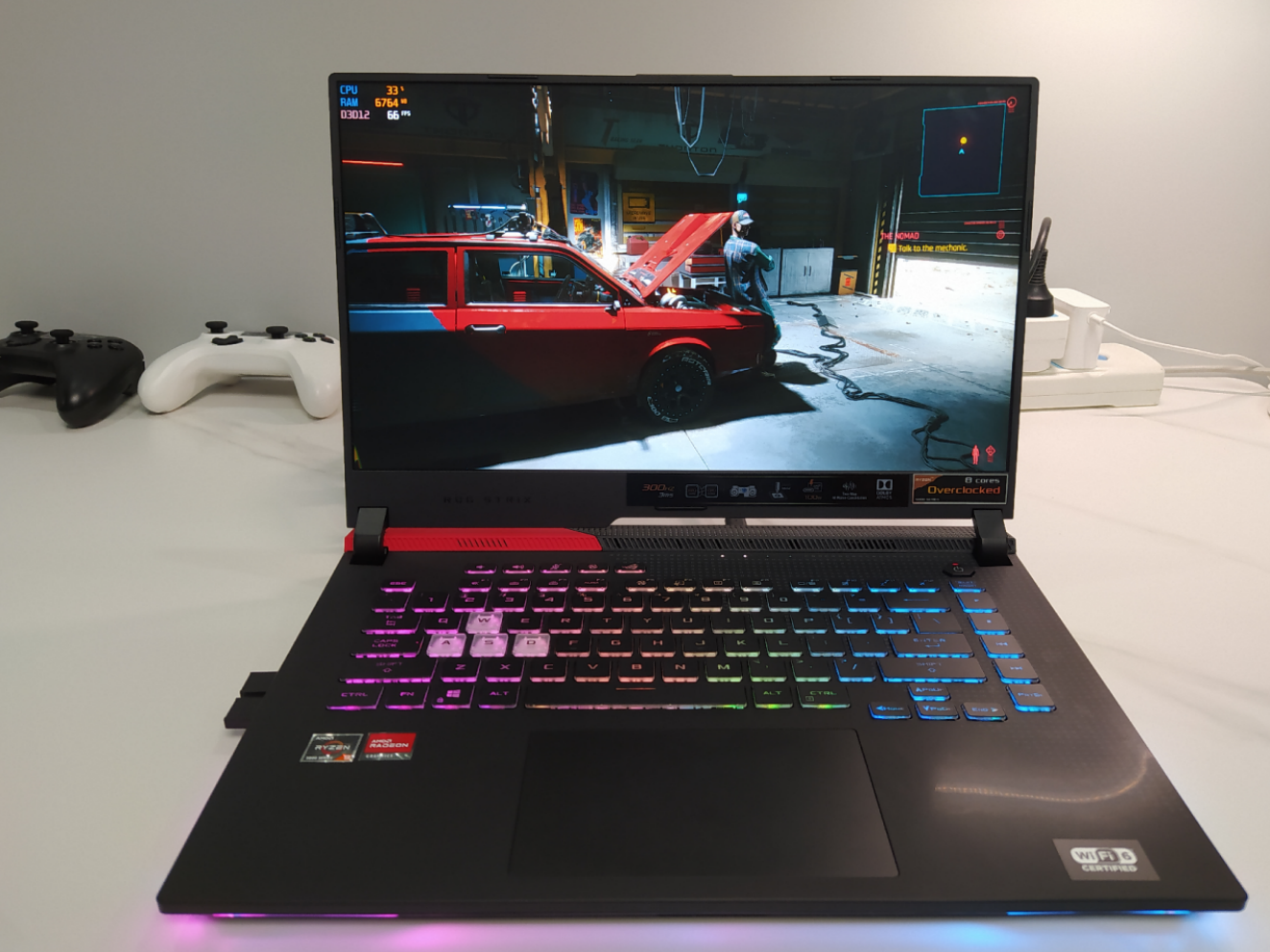 amd首款5900hxrx6800m高端笔记本归来华硕rog魔霸5r评测