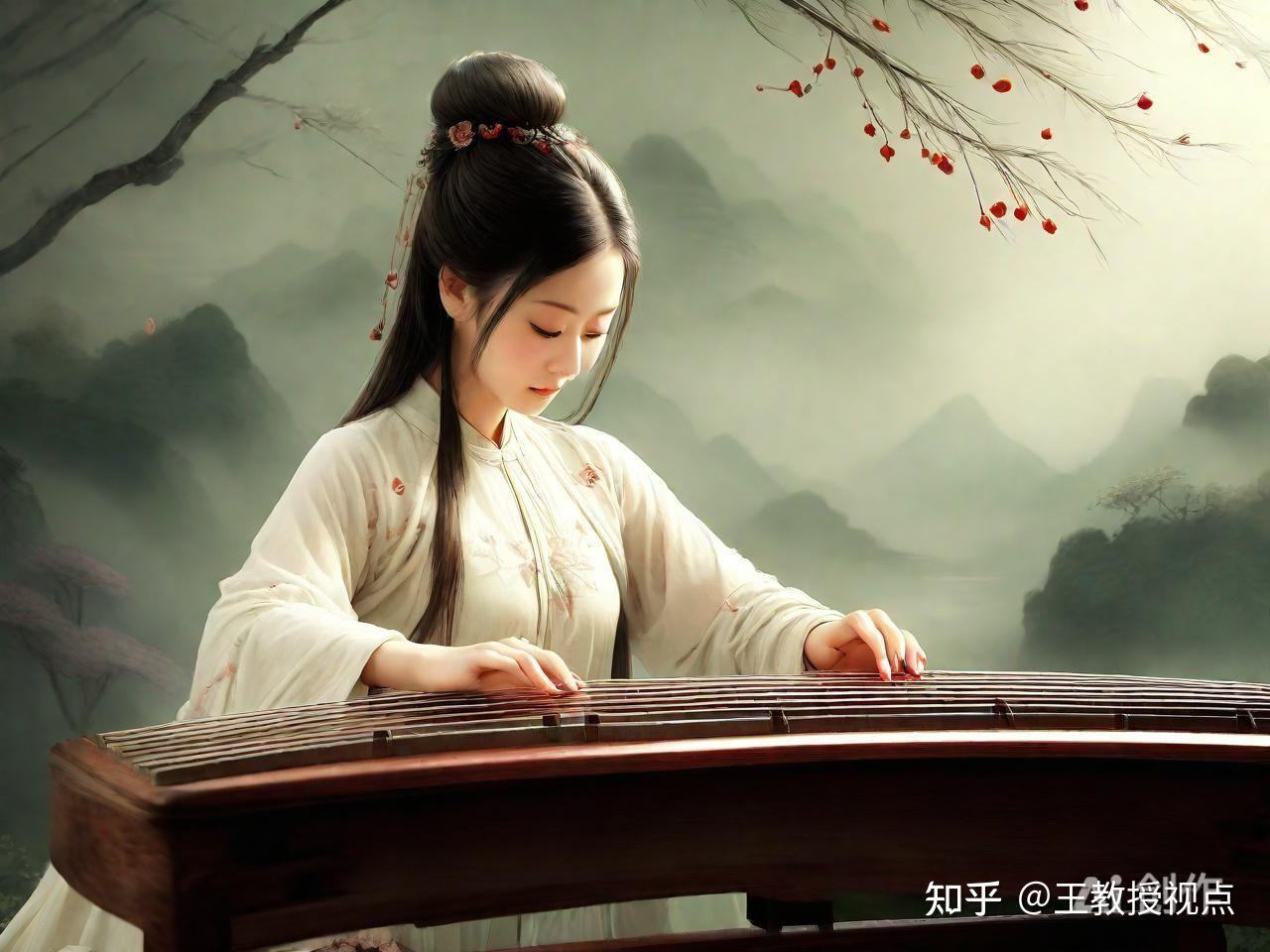 唐代诗人李端《听筝》背后的情愫与韵味:穿越时空的古乐情思 - 知乎