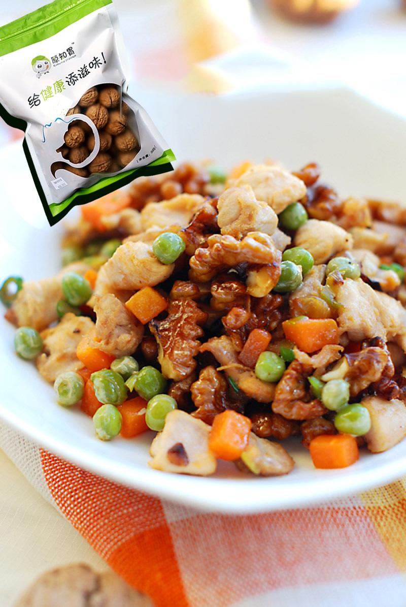 原知胃长寿果食谱系列之核桃鸡丁