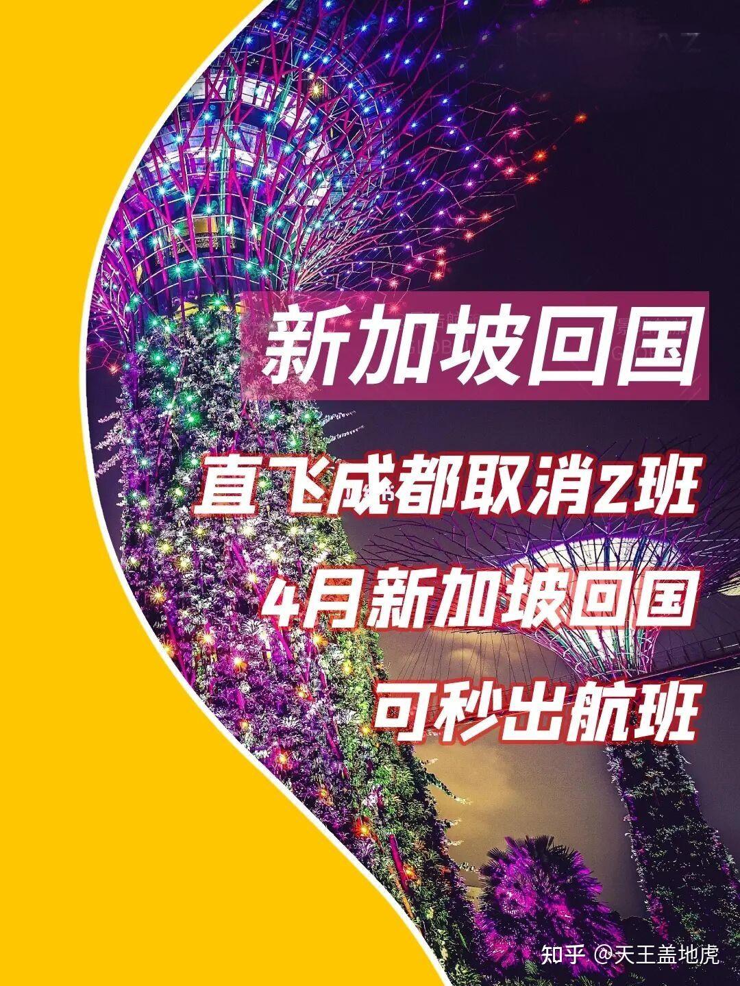 新加坡回国❗直飞成都取消2班，4月秒出航班- 知乎