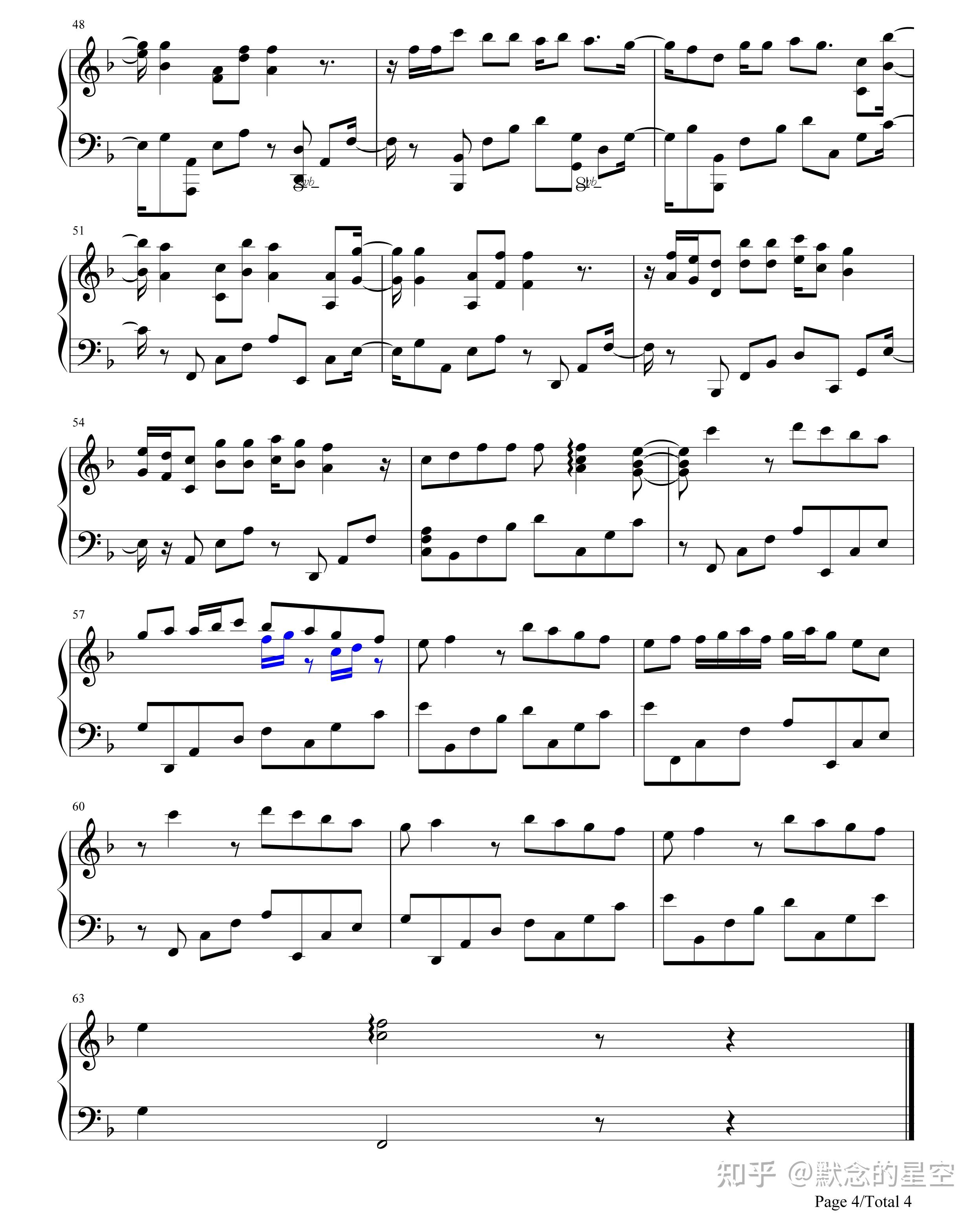 钢琴谱双手简谱双版本陈慧琳爱情天堂loveparadise