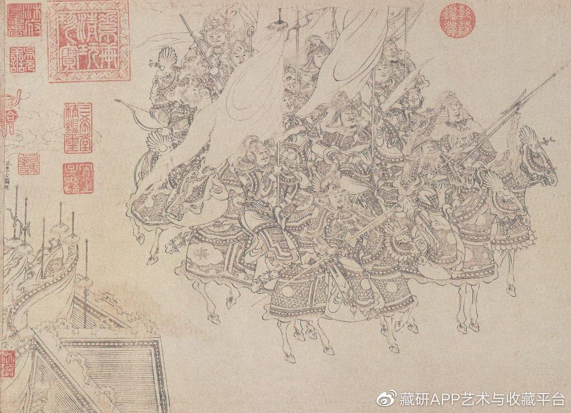 “龙眠居士”李公麟《白描免胄图卷》 - 知乎