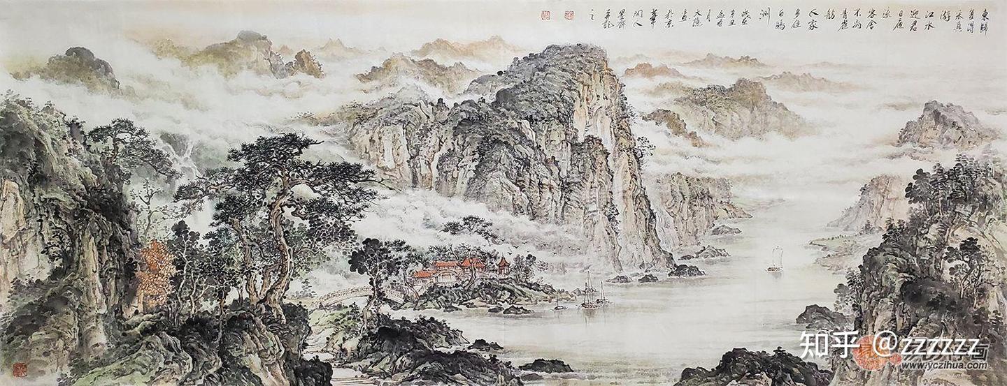 中式山水画——叶大隐老师新作 收藏价值高 - 知乎