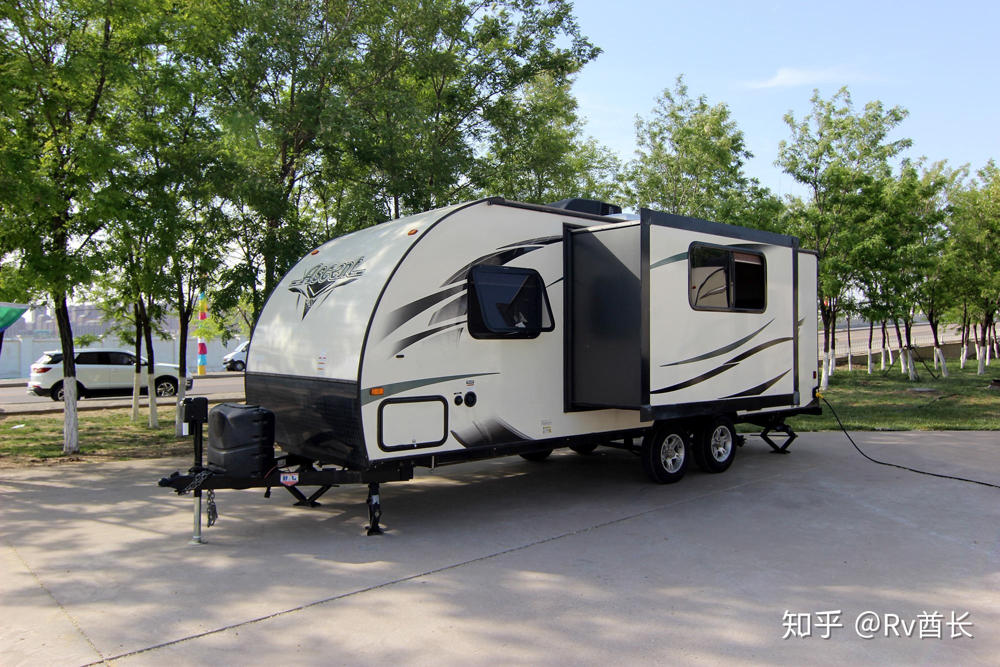 进口kz拖挂房车8米以内大拓展带外部厨房这款房车舒适豪华