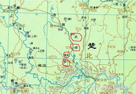 郧国地处今安陆市,贰国地处今广水,轸国地处今应
