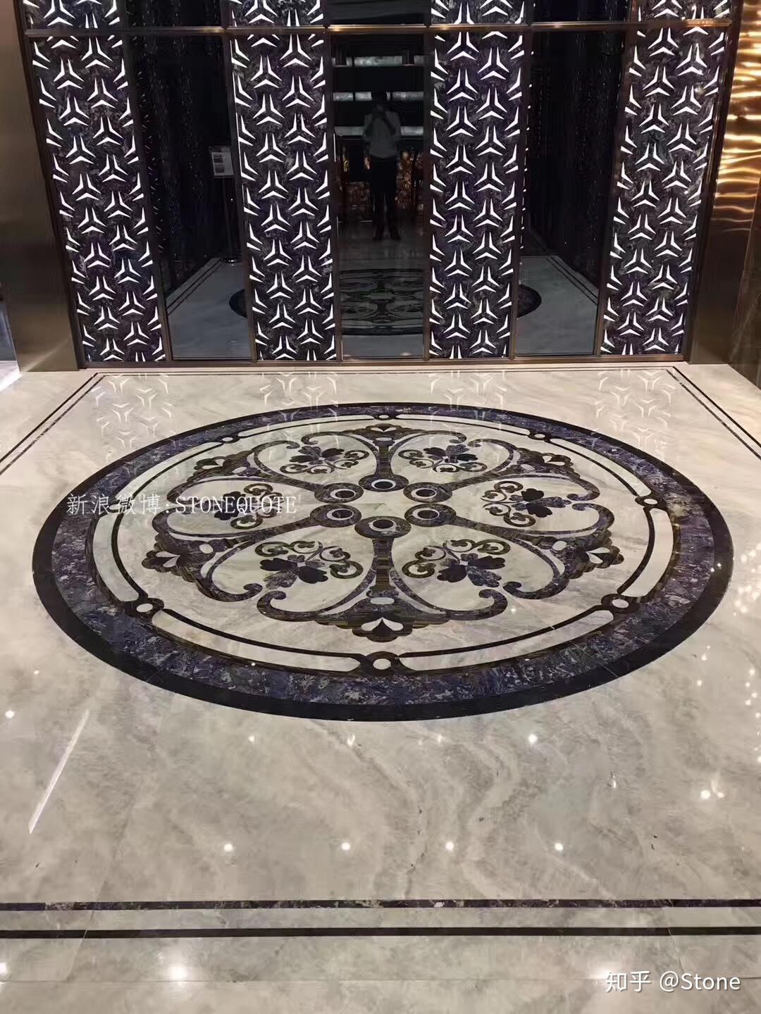 天然大理石诠释经典豪宅家装—水刀拼花应用案例(第3篇)