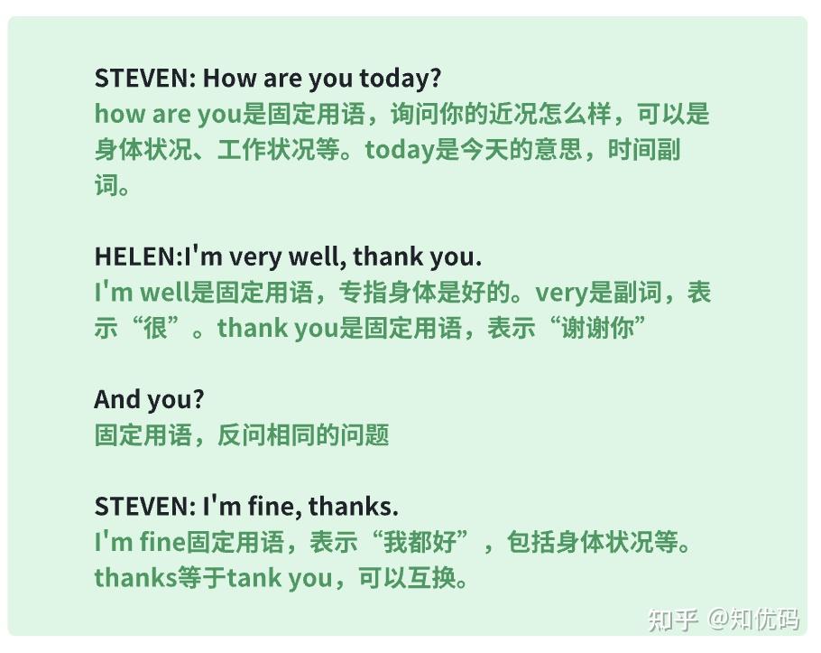 Hello Helen 新概念英语一册 lesson9原文和解析 - 知乎