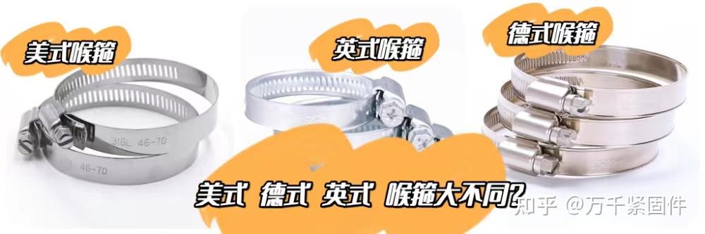 美式、德式、英式喉箍的特点及应用 - 知乎