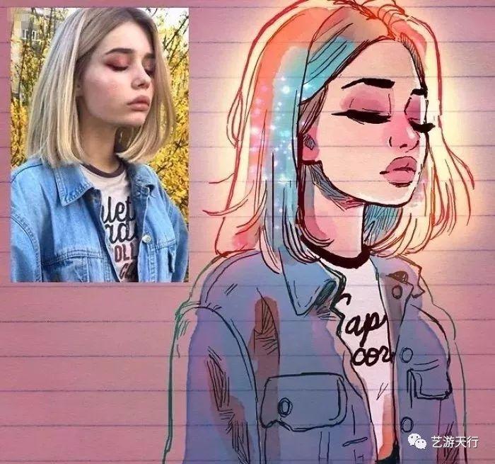漫画丨真人照片直接改变成的卡通漫画