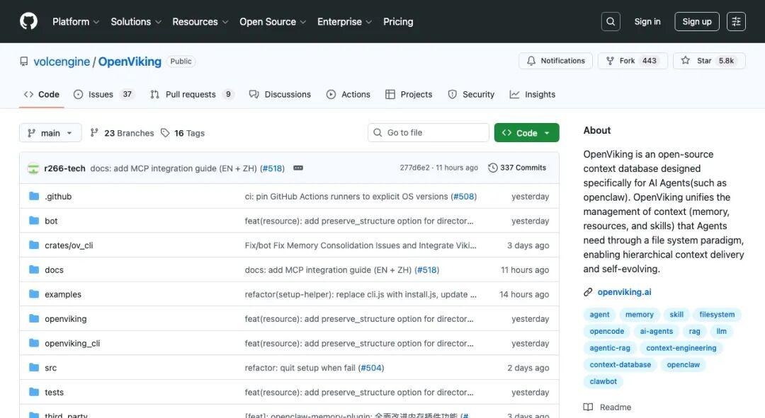 OpenViking：比RAG更适合做 AI Agent “文件系统大脑” - 知乎