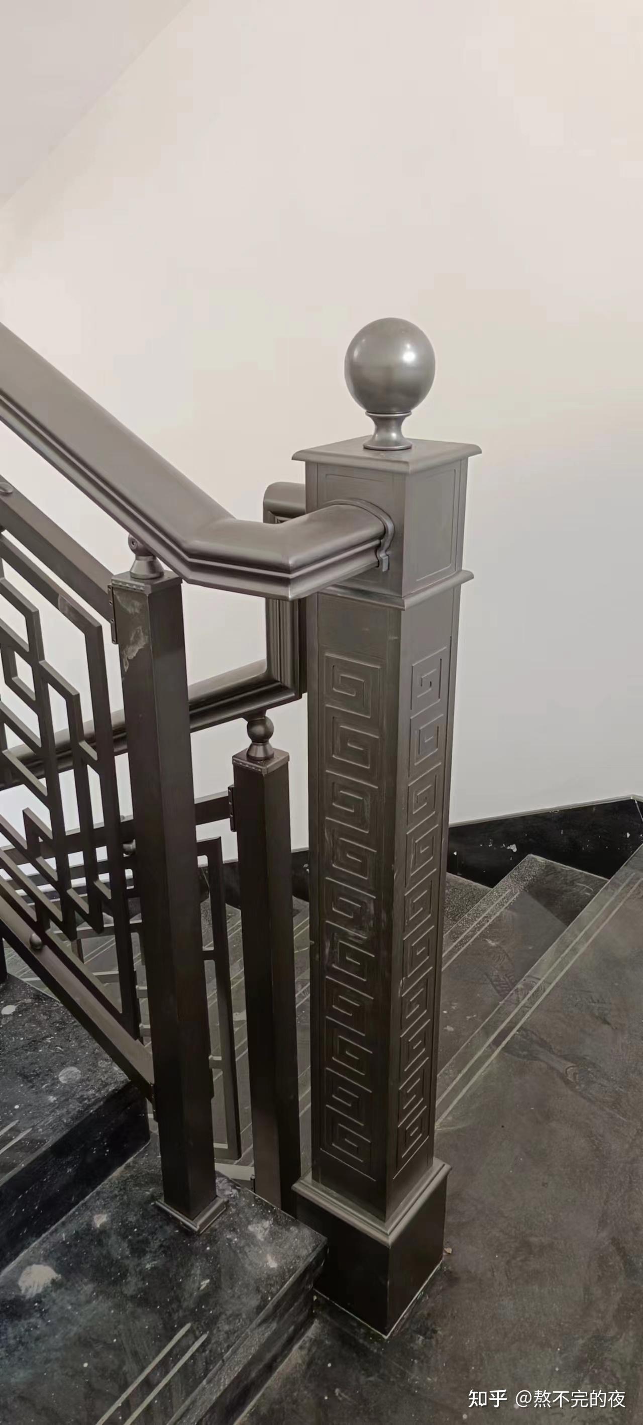 苏州中式复古黄铜楼梯扶手