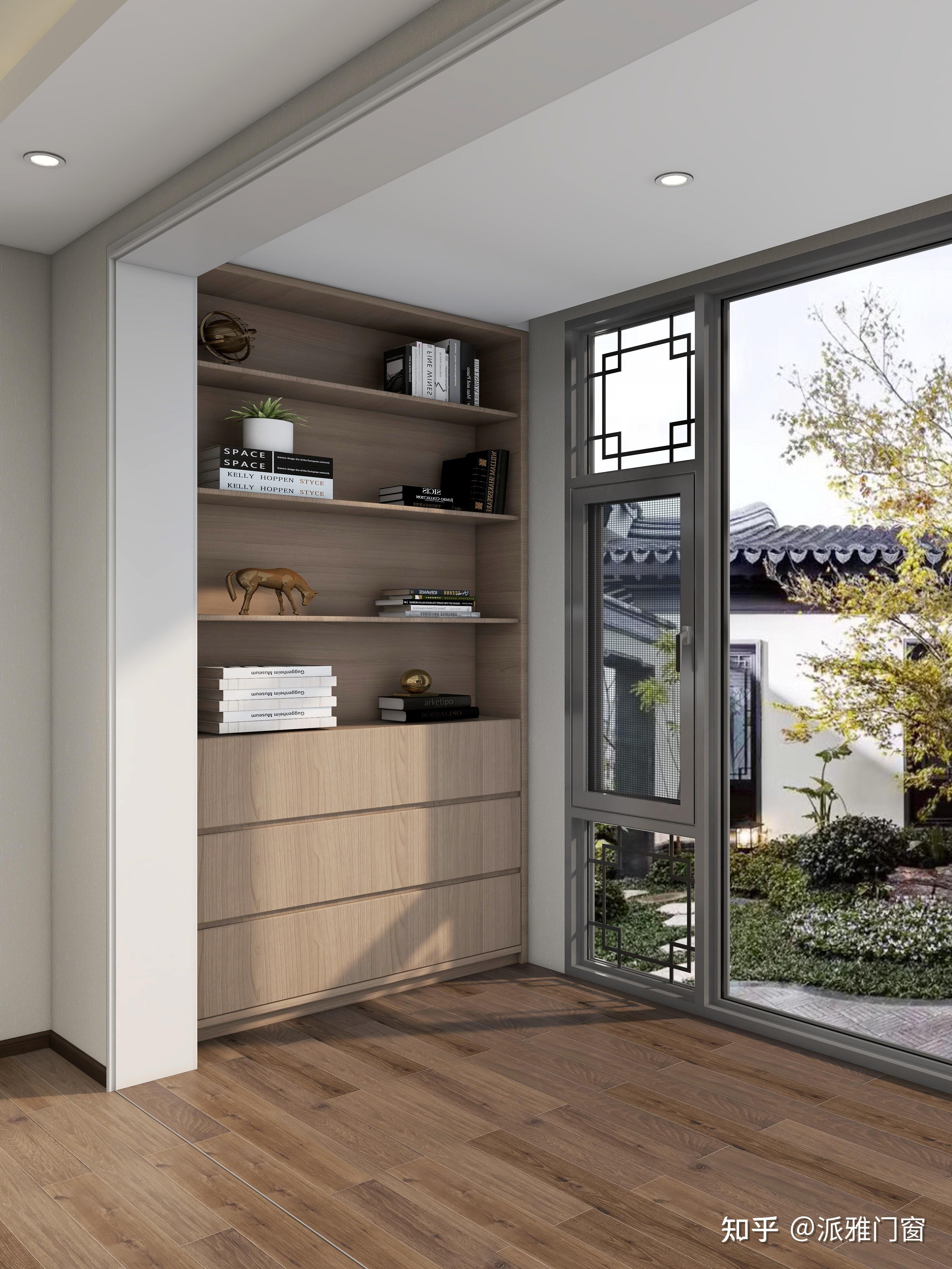 爱琴海系列落地窗,干净线条,纯粹外形,中式纹样,齐汇东方隽逸.