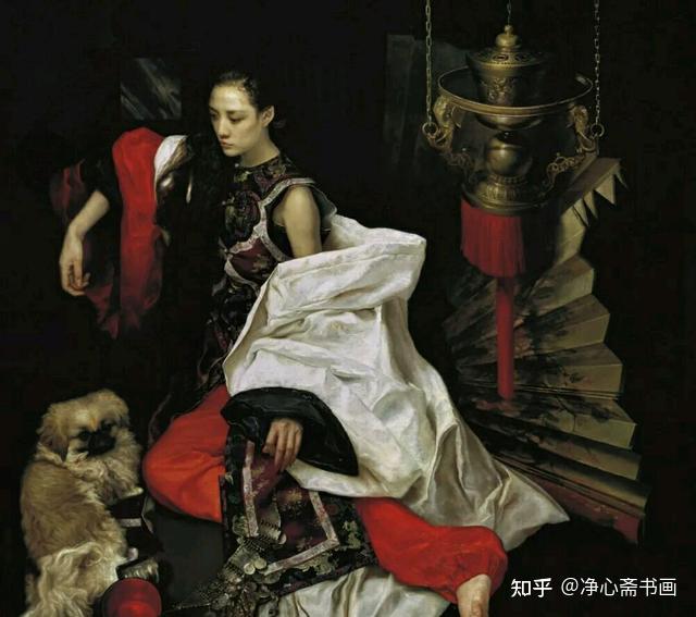 画家应该有敬畏之心吗，王玉琦画的女人油画，典雅中更有神秘色彩 - 知乎