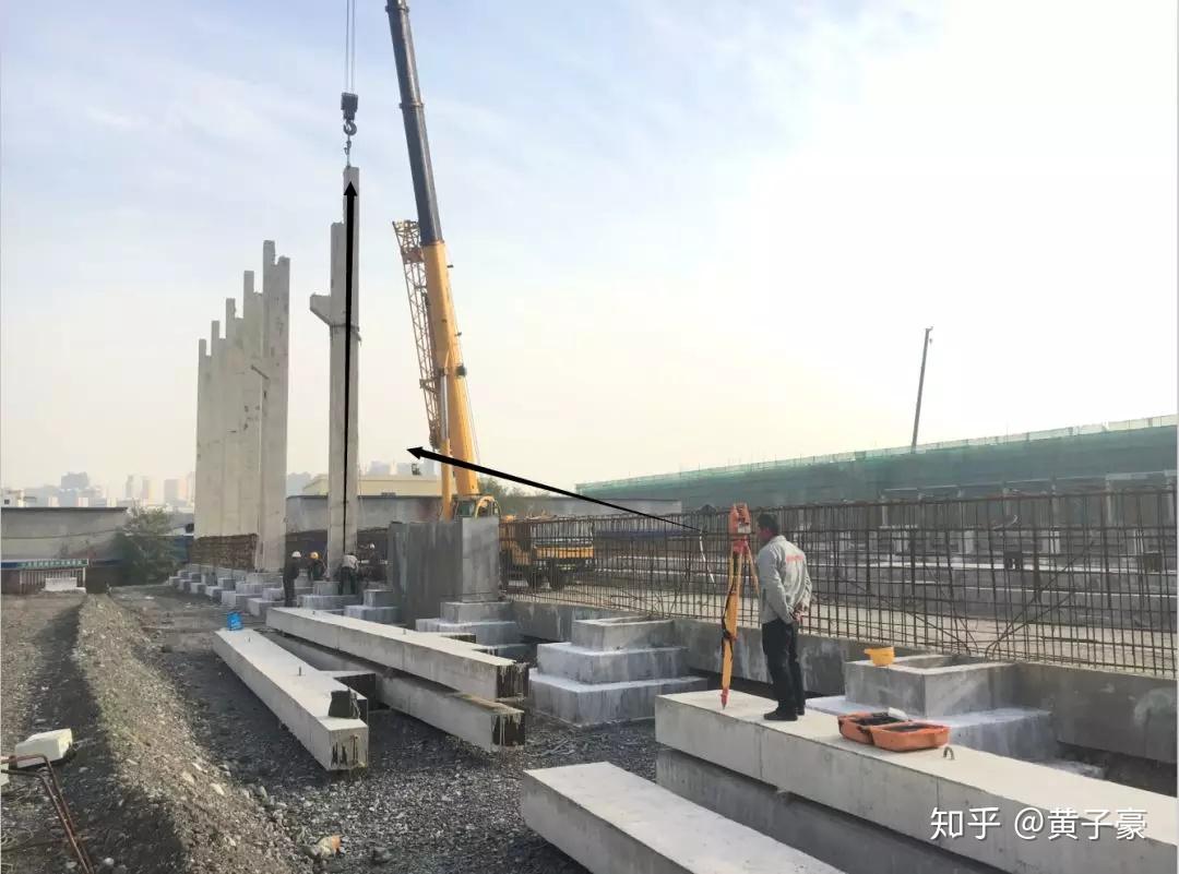 20181028主体结构预制柱吊装全过程附视频施工日志