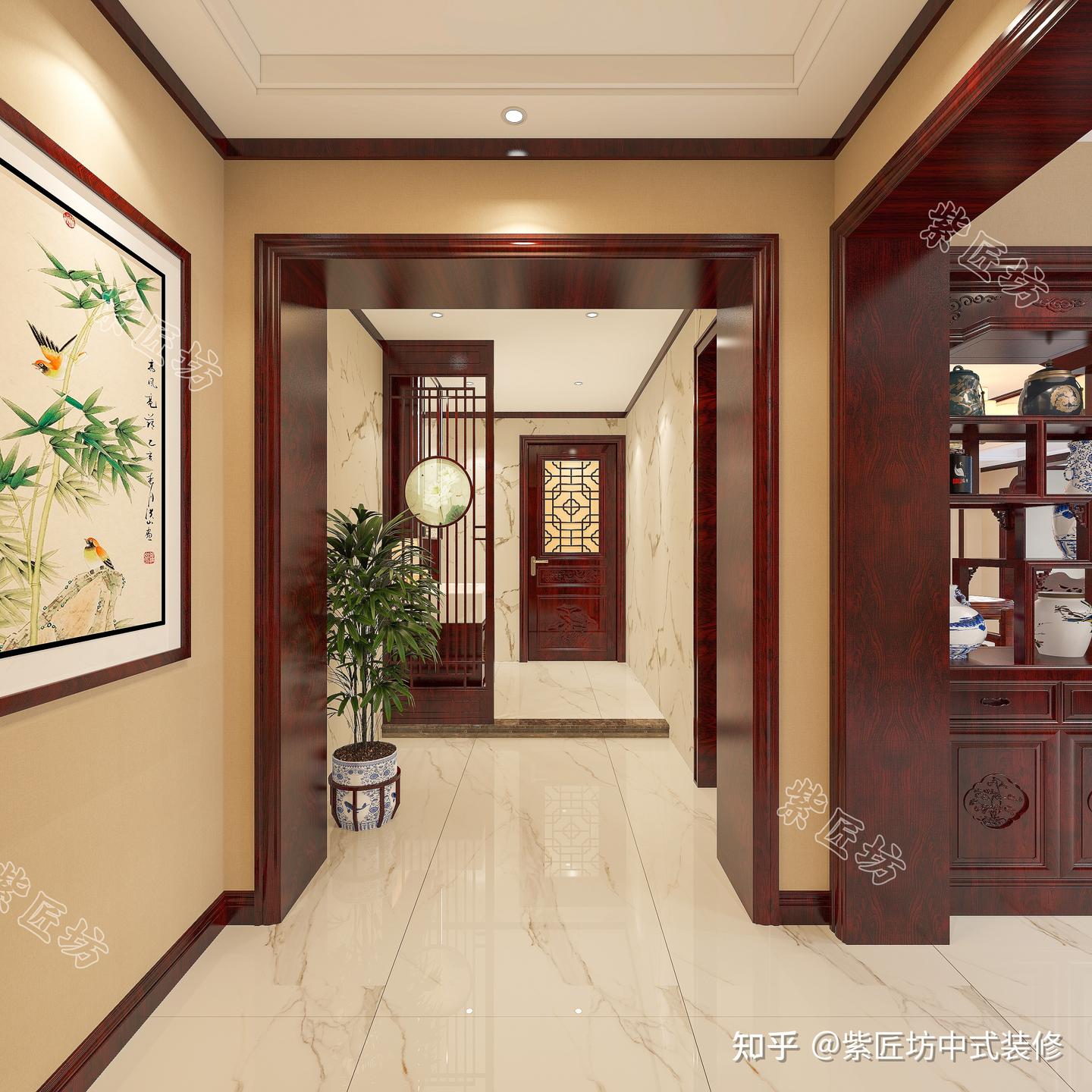 中式装修丨石家庄618㎡别墅设计,中式邸宅演绎最高级的东方雅致 - 知乎