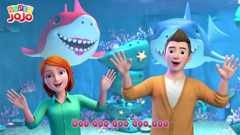 超级宝贝jojo英语启蒙动画17|baby shark doo doo   daddy shark