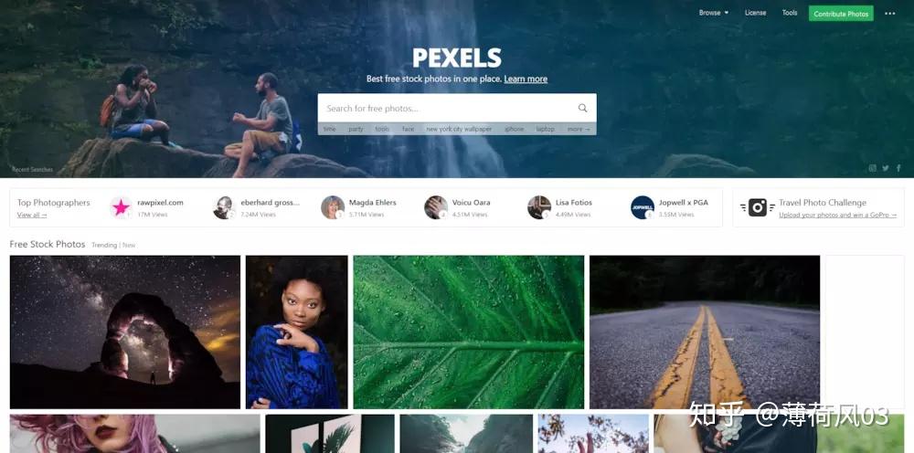 com/pexelspexels是一款提供海量共享图片素材的网站,每周都会定量