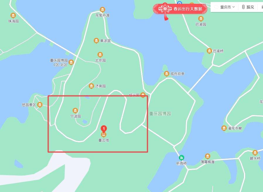 重庆园博园游览路线图图片