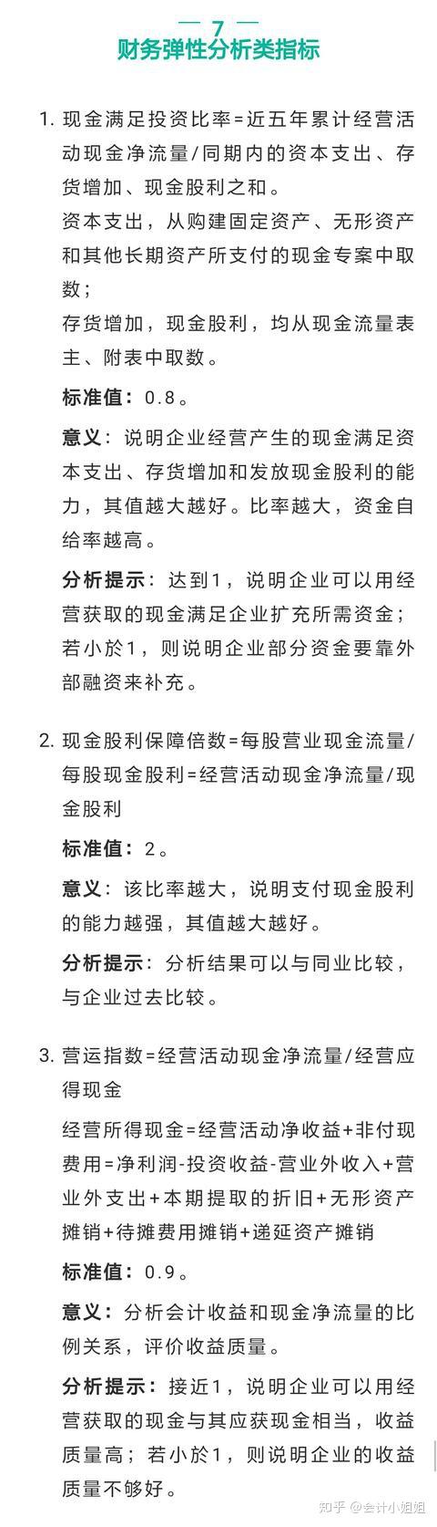 财务干货 七大维度26个财务分析指标 知乎