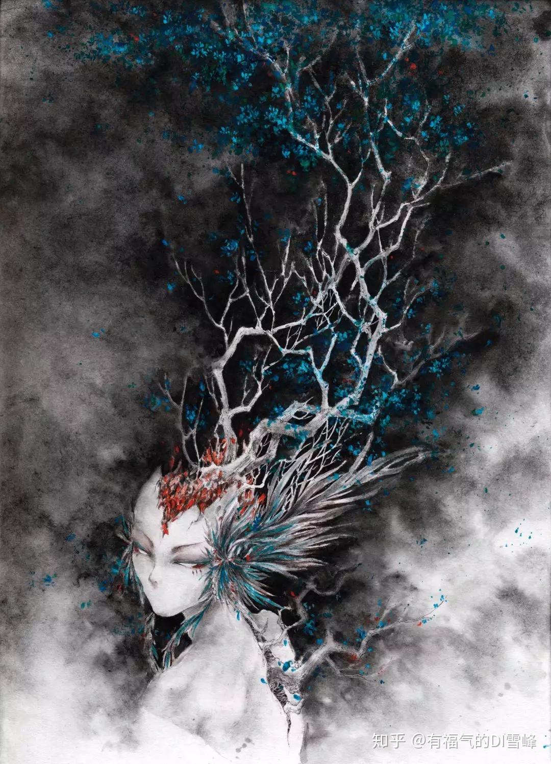 Collection d'histoires de fantômes 怪谈集 幻想妖怪插画手绘实录 by HY何，