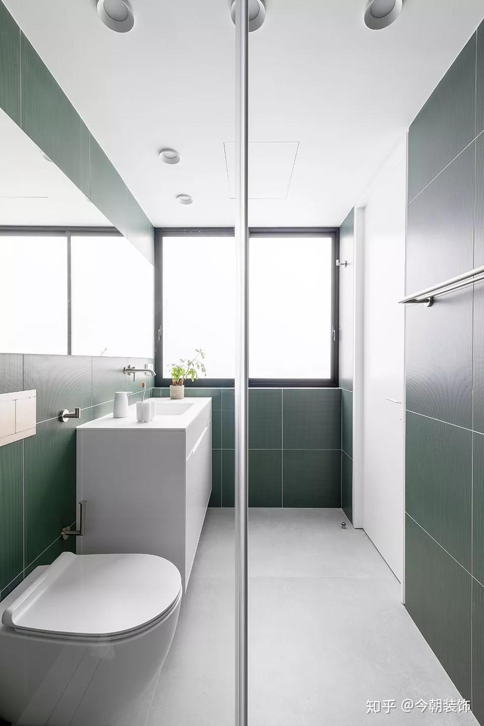 100㎡现代简约风清新宁静的灰绿色调