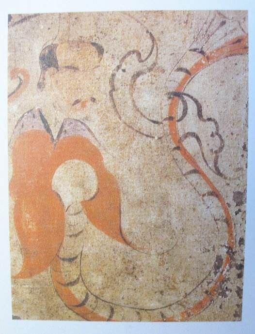 例二,西汉晚期汉宣帝时期的河南洛阳中低层贵族卜千秋壁画墓出土的