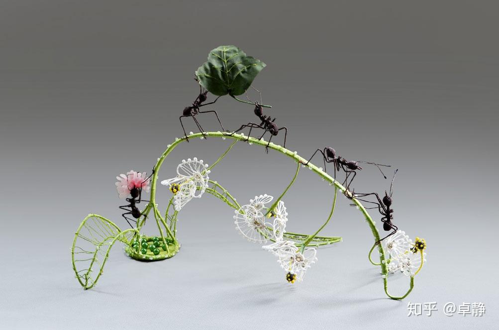 创作记穿梭在花草间的精灵软雕塑艺术之昆虫