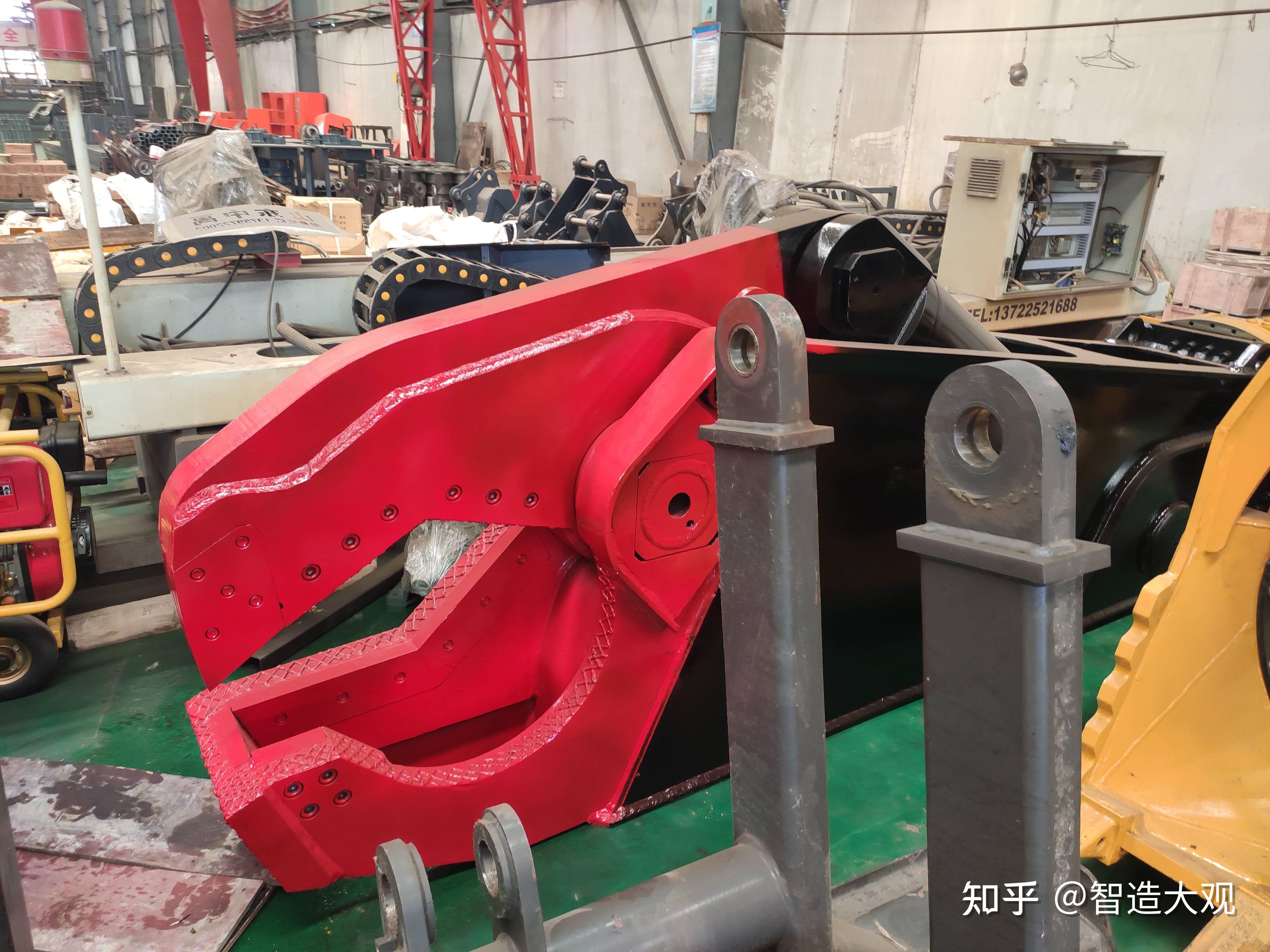 9m,整体重量2100kg,挖机鹰嘴剪认准济宁智造工程智造大观,最大开口4