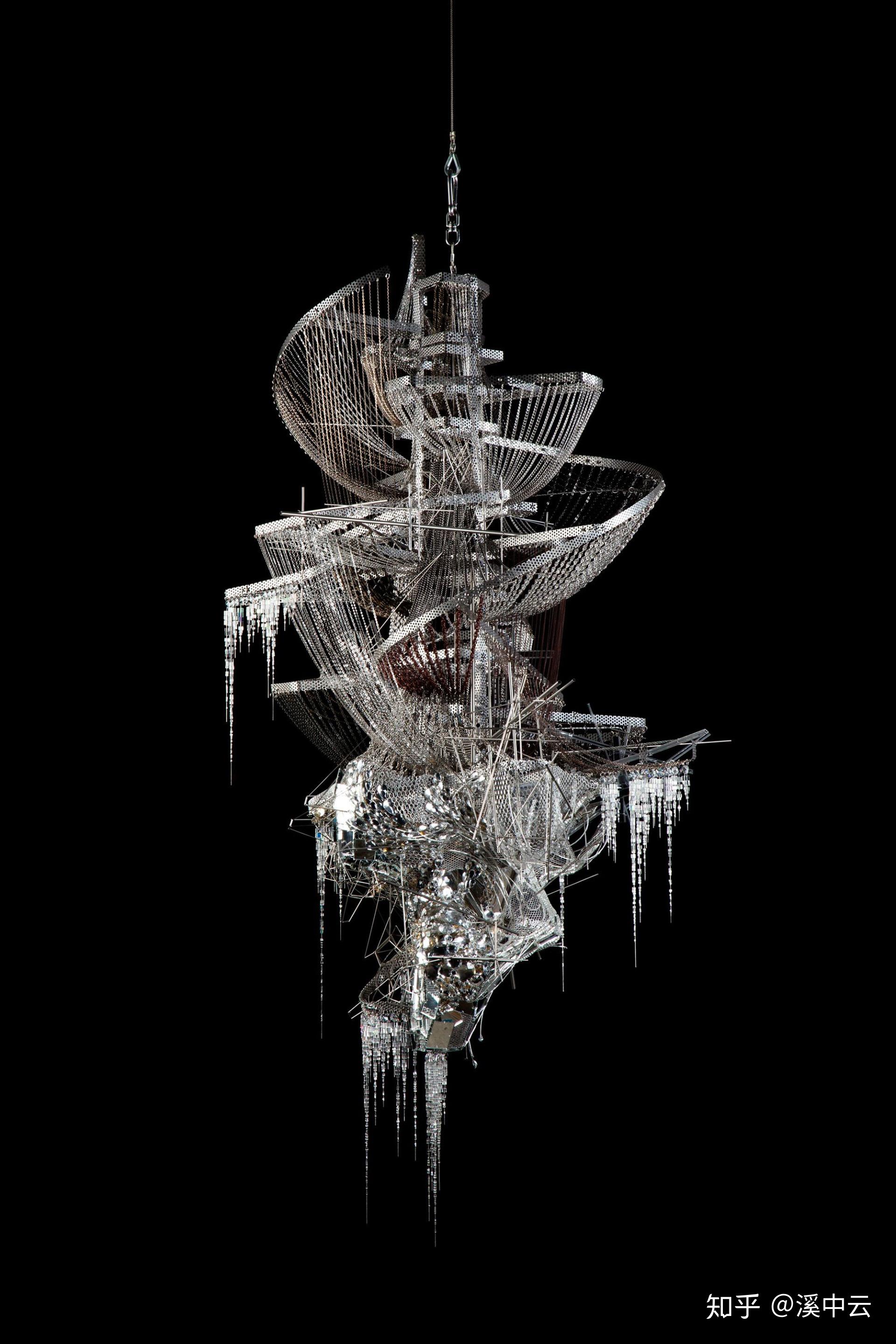 劲爆视觉多媒体雕塑中成千上万的微型镜子李布尔leebul未来感