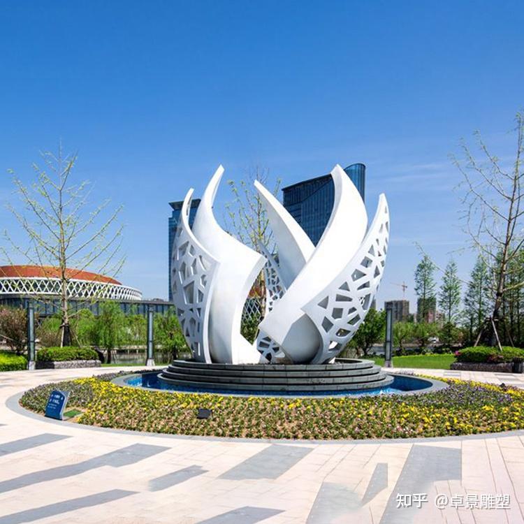 城市不锈钢抽象帆船雕塑的作用