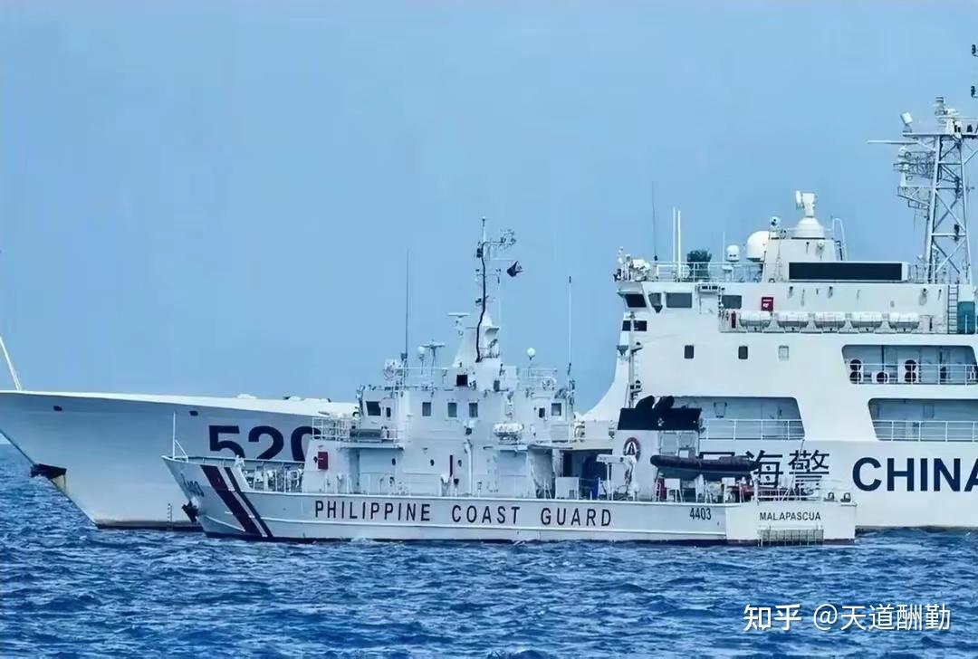 中国海警在仁爱礁出手,菲律宾罕见承认:非法坐滩