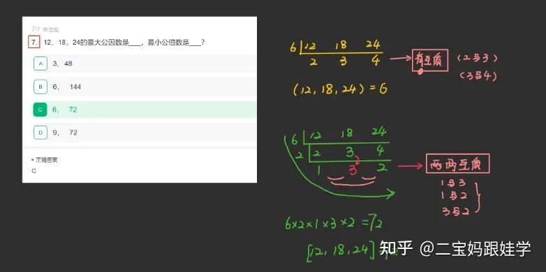 五下数学:公因数、公倍数、互质数,最大公因数与最小公倍数的典型例题 - 知乎
