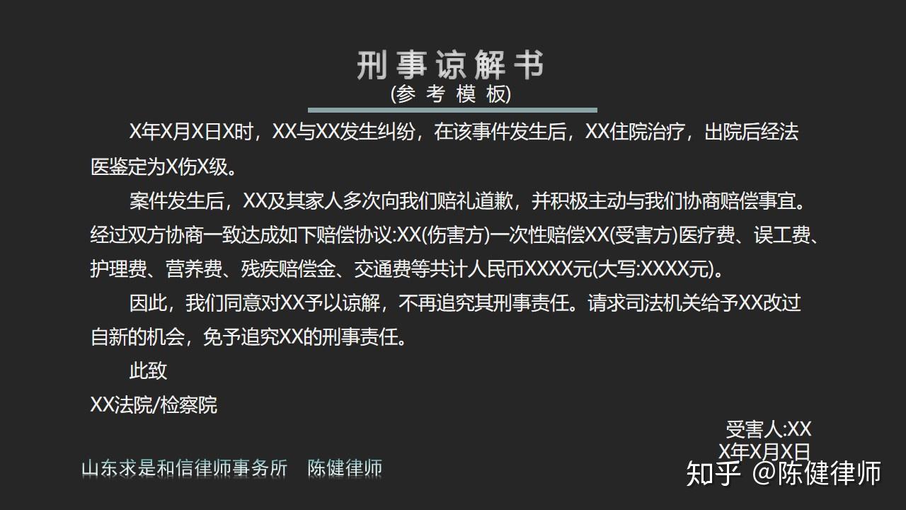 刑事谅解书怎么写？谅解能从轻处罚吗？被害人坚持不谅解怎么办？ - 知乎